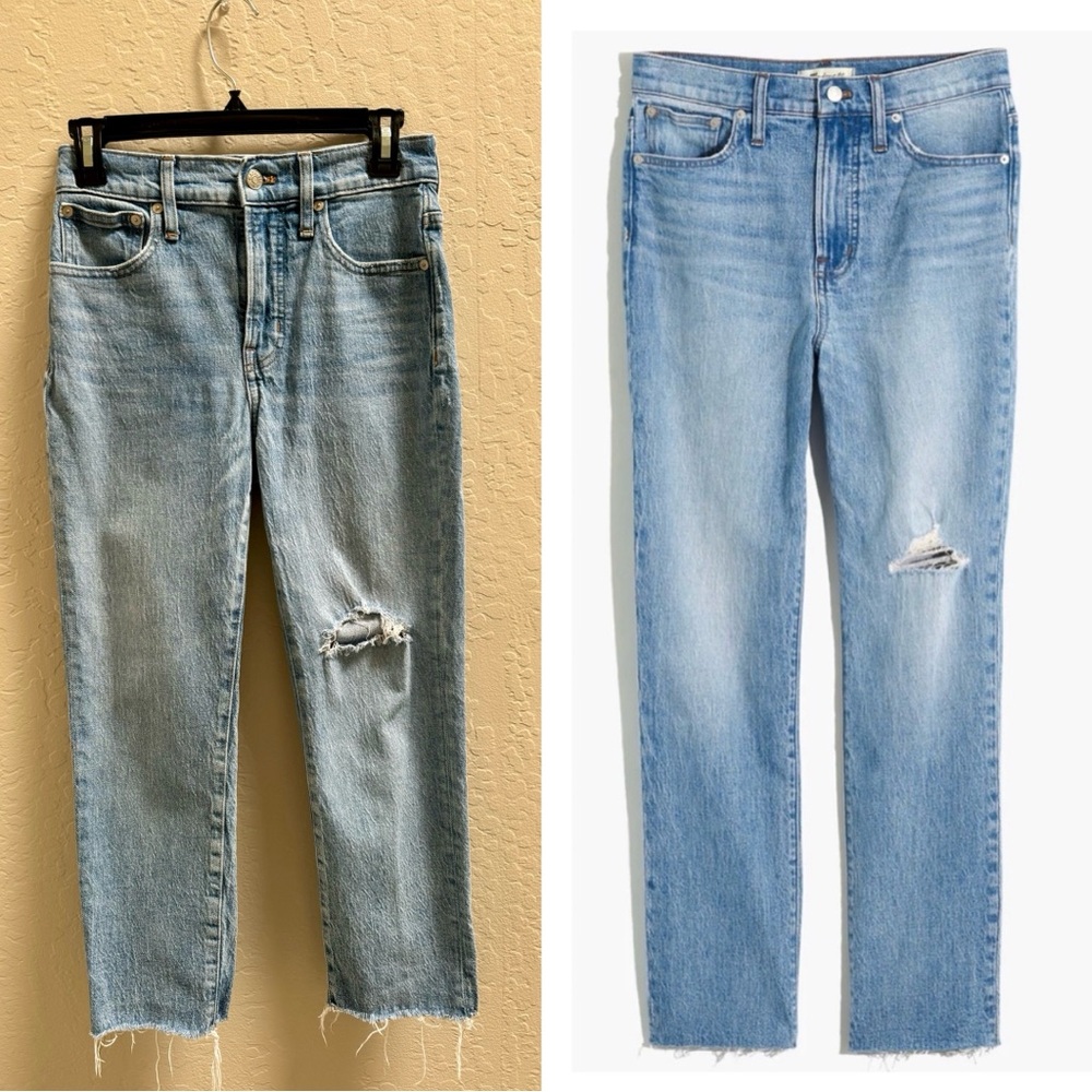 Madewell Perfect Vintage Crop Jeans 25P | Raw Hem |